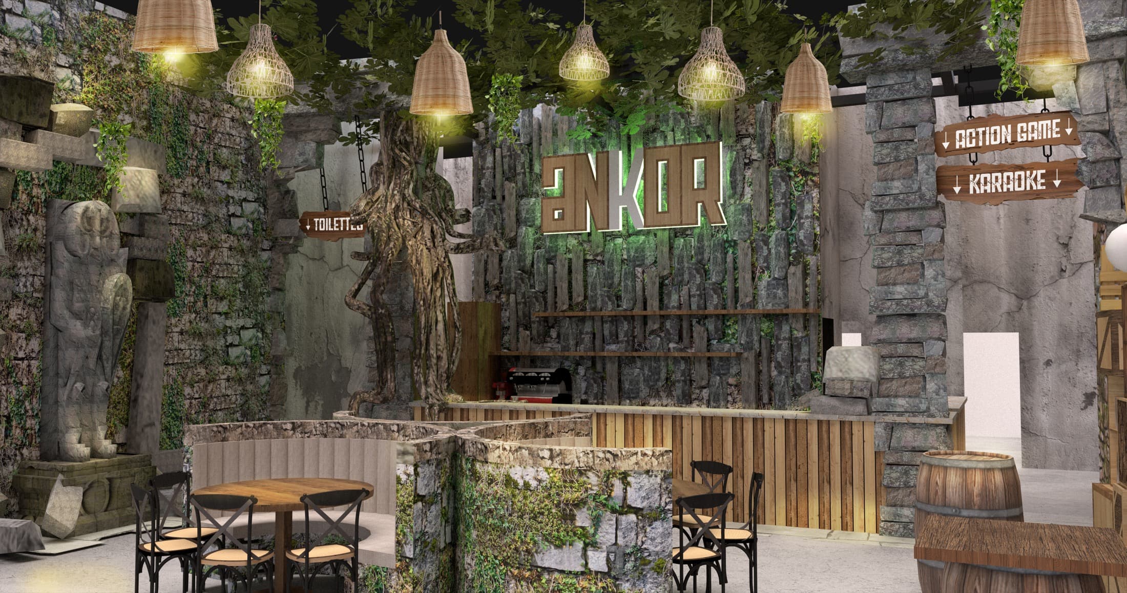 3D render of Ankor's action game area